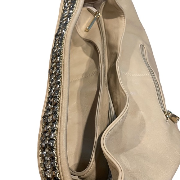 ***SOLD***. Charming Charlie Rhinestone Embellished Strapped Shoulder Bag - Picture 8 of 15